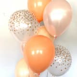 "Orange and Peach Balloons | Set of 8 Standard 11" Latex Balloons" - Party Balloons in orange by Marci McCue