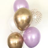 "Lavender and Gold Balloons | Set of 8 Standard 11" Latex Balloons" - Party Balloons in purple by Marci McCue