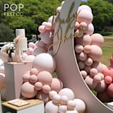 "Jhene Balloon Garland Luxury Kit (10-12ft)" - Party Balloons in pink by PopFestCo