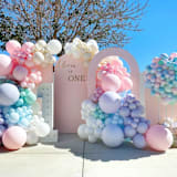 "Pastel Rainbow Balloon Garland Premium Kit (8-10ft)" - Party Balloons in multicolorassorted-colors by PopFestCo