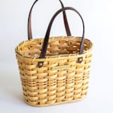 "The Small Wide Weave Market Basket in Light" - Decorative Baskets in natural by Millstream Home
