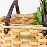 "The Small Wide Weave Market Basket in Light" - Decorative Baskets in natural by Millstream Home