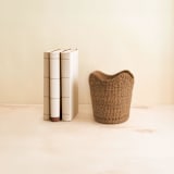 "Tan Small Scallop Basket" - Decorative Baskets in brown by LIKHA