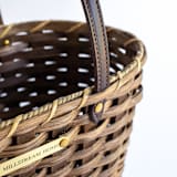 "The Small Wide Weave Market Basket in Dark" - Decorative Baskets in brown by Millstream Home