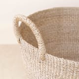 "Natural Jumbo Round basket with Handles" - Decorative Baskets in natural by LIKHA