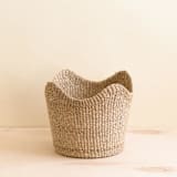 "Natural Scallop Basket" - Decorative Baskets in natural by LIKHA