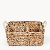 "Savar Everything Basket" - Decorative Baskets in natural by KORISSA