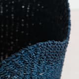 "Black Scallop Basket" - Decorative Baskets in black by LIKHA