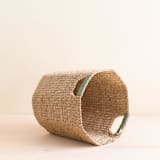 "Natural + Sage Octagon Basket" - Decorative Baskets in green by LIKHA