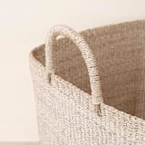"Natural Jumbo Square basket with Handles" - Decorative Baskets in natural by LIKHA