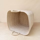 "Natural Jumbo Square basket with Handles" - Decorative Baskets in natural by LIKHA