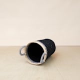 "Black Cylinder Vase Basket" - Decorative Baskets in black by LIKHA