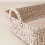 "Natural Rectangle Tray with Handles" - Decorative Baskets in natural by LIKHA