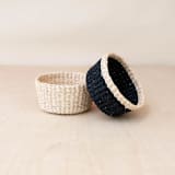 "Black Mini Trinket Basket" - Decorative Baskets in black by LIKHA