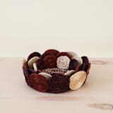 "Autumn Abaca Fruit Basket Circles, set of 3" - Decorative Baskets in multicolorassorted-colors by LIKHA