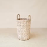 "Natural Cylinder Vase Basket" - Decorative Baskets in natural by LIKHA
