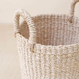 "Natural Cylinder Vase Basket" - Decorative Baskets in natural by LIKHA