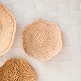 "Medium Scallop Wall Basket 12"" - Decorative Baskets in natural by LIKHA