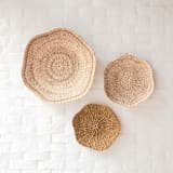"Medium Scallop Wall Basket 12"" - Decorative Baskets in natural by LIKHA