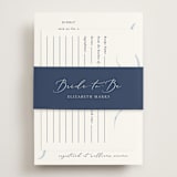 "Bow" - Bridal Shower in Dusty Blue by Corinne Malesic - With Cards