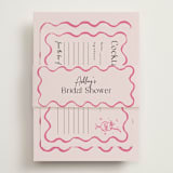 "handdrawn wavy frame" - Bridal Shower in Rosebud by Cass Loh - With Cards