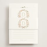 "garden monogram" - Bridal Shower in Leaf by Kristie Kern - With Cards