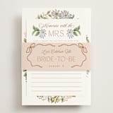 "Oval Wreath" - Bridal Shower in Neopolitan by Leah Bisch - With Cards