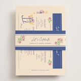 "Out East" - Bridal Shower in Cobalt by Sarah Rosenthal - With Cards