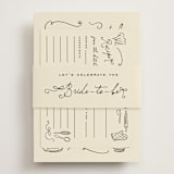 "Vintage Par-tea" - Bridal Shower in Sand by Creo Study - With Cards