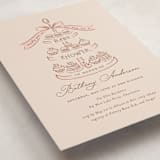 "Tea Party" - Baby Shower Invitations in Blush by JeAnna Casper - Detail