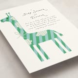 "Patterned Giraffe" - Baby Shower Invitations in Earth by mo kelley - Detail