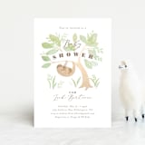 "Baby sloth" - Baby Shower Invitations in Fern by Jennifer Wick - Front