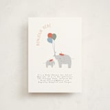 "Bonjour Balloons" - Baby Shower Invitations in Berry by Angela Thompson - Front
