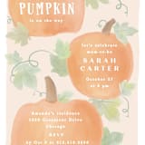 "Lil Pumpkin" - Baby Shower Invitations in Blush by Creo Study - Detail