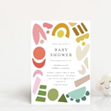 "Rainbow Shapes" - Baby Shower Invitations in Rainbow by Morgan Kendall - Front