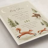 "Forest Adventure" - Baby Shower Invitations in Olive by Elly - Detail