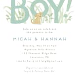 "Little pups" - Baby Shower Invitations in Mint by Jennifer Wick - Detail