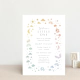 "Ethereal stars" - Baby Shower Invitations in Rainbow by Jennifer Wick - Front