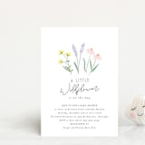 "She's a Wildflower" - Baby Shower Invitations in Pastel by Itsy Belle Studio - Front