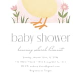 "Little Chick" - Baby Shower Invitations in Blush by Carolyn MacLaren - Detail