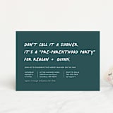 "Not a shower" - Baby Shower Invitations in Jungle by Lea Delaveris - Front