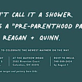 "Not a shower" - Baby Shower Invitations in Jungle by Lea Delaveris - Detail