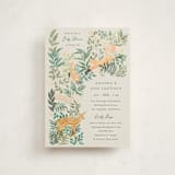 "wild forest" - Baby Shower Invitations in Cream by Elly - Front