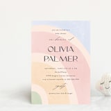 "Over the Rainbow" - Baby Shower Invitations in Meadow by Pixel and Hank - Front