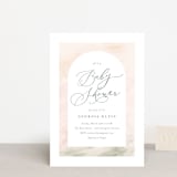 "Abstracted Arch" - Baby Shower Invitations in Spring by Carolyn MacLaren - Front