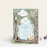 "Disney's Winnie the Pooh in the Wood" - Baby Shower Invitations in Sky by Becky Nimoy - Front
