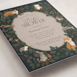 "Woodland Baby Shower" - Baby Shower Invitations in Forest by Joanna Griffin - Detail