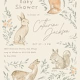 "Vintage woodland" - Baby Shower Invitations in Ginger by Creo Study - Detail