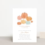"Autumn Pumpkins" - Baby Shower Invitations in Pumpkin by Rebecca Durflinger - Front