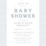 "A cute stripe" - Baby Shower Invitations in Sky by Lea Delaveris - Detail